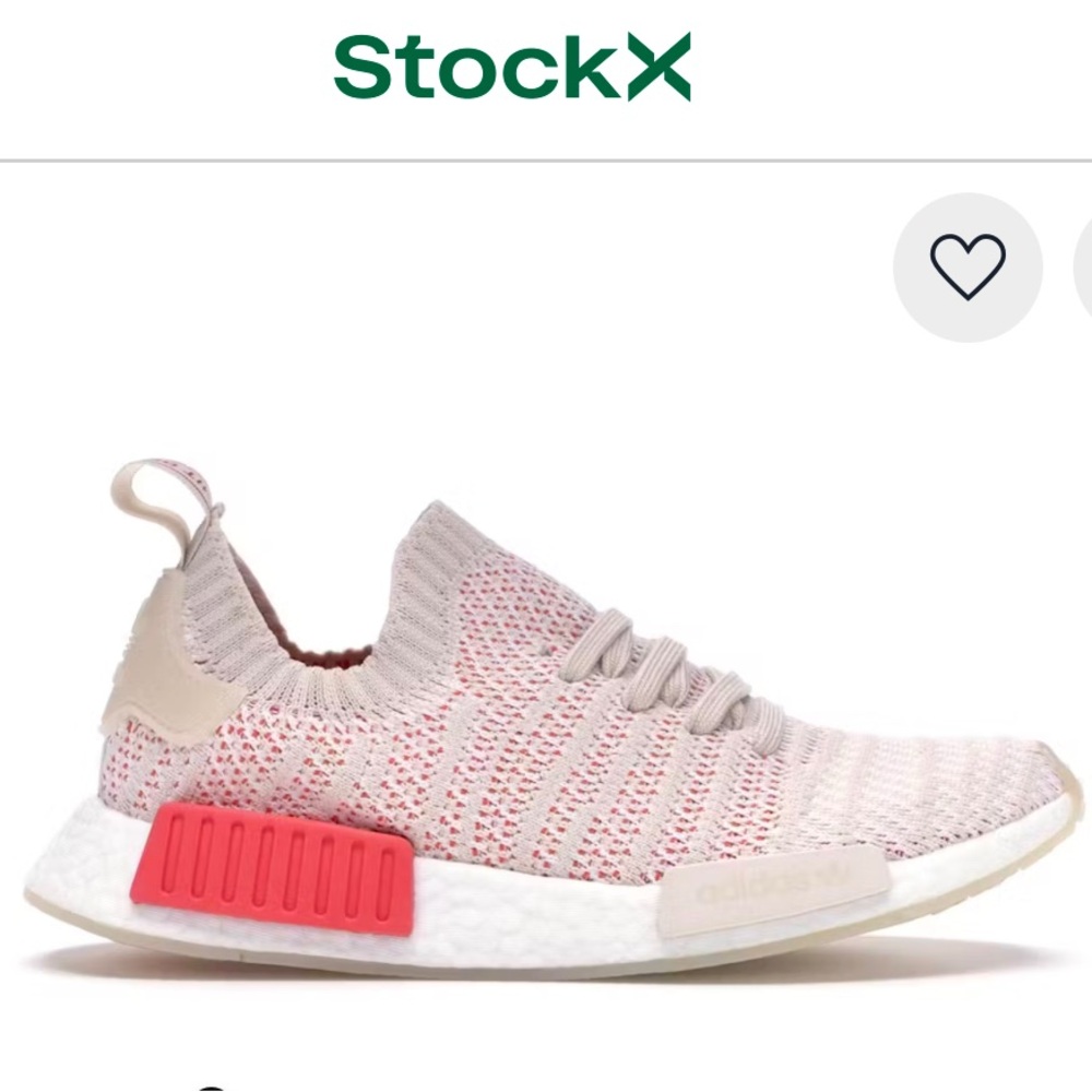Adidas NMD_R1 Primeknit Shoes - Pink and White